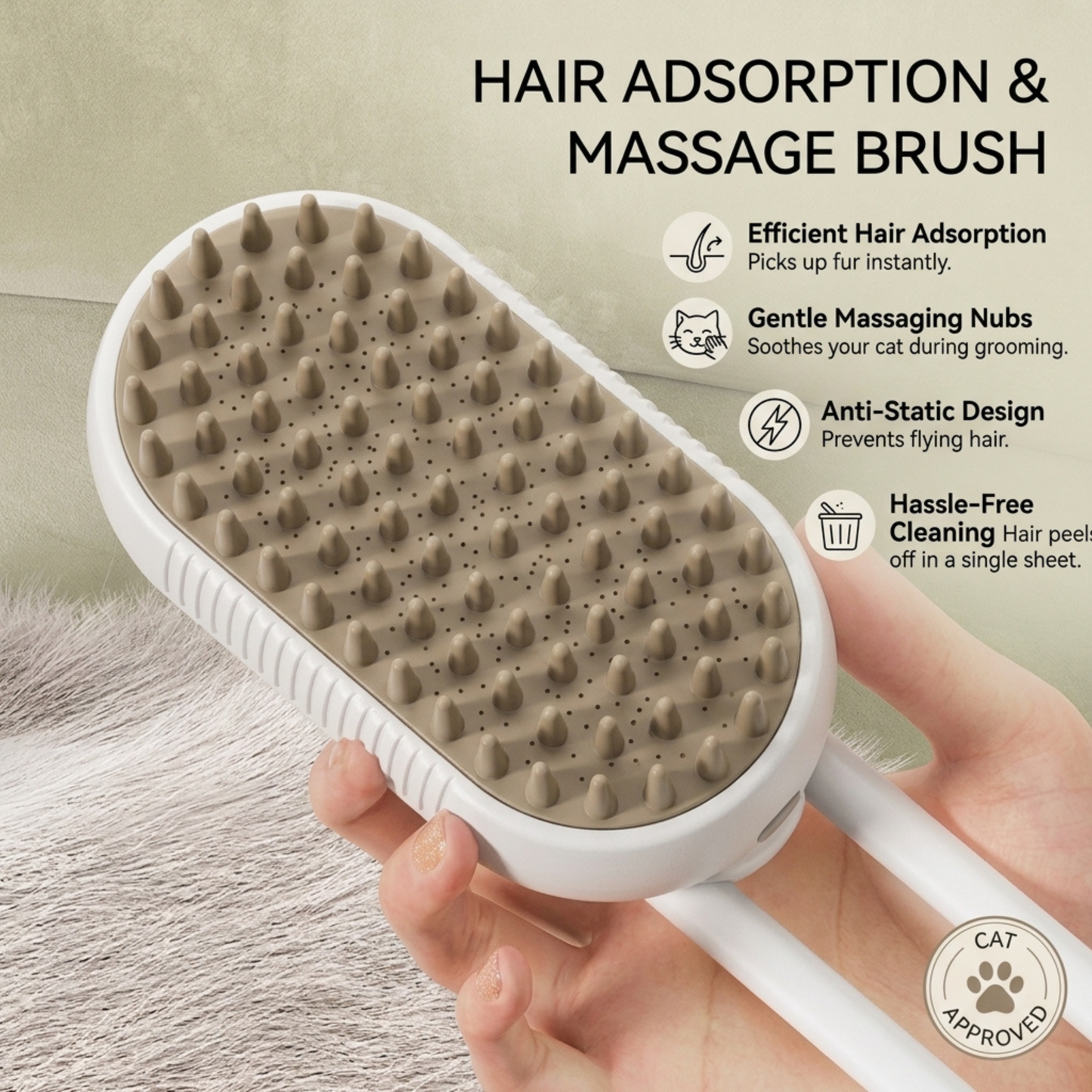 UREVOX™ 4-in-1 Steamy Pet Grooming Brush
